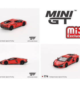 Mini GT 1:64 Lamborghini Revuelto  Arancio Dac Lucido #774