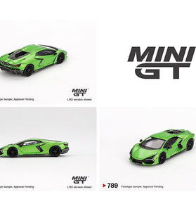 Mini GT 1:64 Lamborghini Revuelto – Verde Selvans Green – Limited Edition