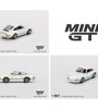 Mini GT 1:64 Porsche 911 Carrera RS 2.7 – Grand Prix White with Green Livery