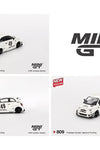 Mini GT 1:64 LB-WORKS x Abas Works ABARTH 595 Gara White #809