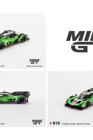 Mini GT 1:64 Lamborghini SC63 #63 Iron lynx 2024 IMSA Sebring 12 Hrs #816