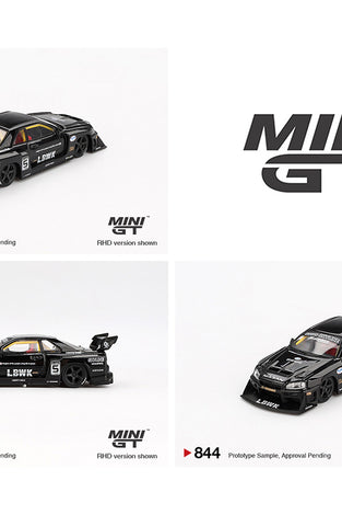 Mini GT 1:64 Nissan LB-ER34 Super Silhouette SKYLINE – Black