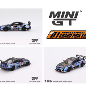 Mini GT 1:64 Japan Exclusive Nissan Silvia (S15) D-MAX #70 D-MAX Racing 2023 D1 Grand Prix #855