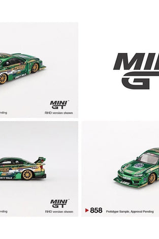 Mini GT 1:64 Nissan LB-Super Silhouette S15 SILVIA LBWK 2024 Fausto Racing #858