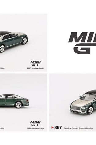 Mini GT 1:64 Bentley Flying Spur – White Sand Verdant #867