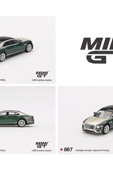Mini GT 1:64 Bentley Flying Spur – White Sand Verdant #867