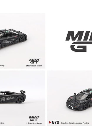 Mini GT 1:64 McLaren F1 GTR #59 1995 Le Mans 24Hr Winner – Post-Race Weathered Matte Black