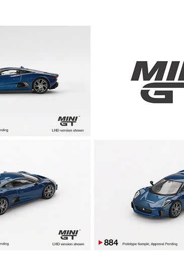 Mini GT 1:64 Jaguar C-X75 – Blue #884