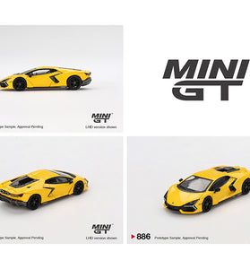 Mini GT 1:64 Lamborghini Revuelto – Giallo Yellow