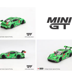 Mini GT 1:64 Porsche 911 GT3 R #77 AO Racing 2024 IMSA Daytona 24 Hrs GTD Pro 2nd Place