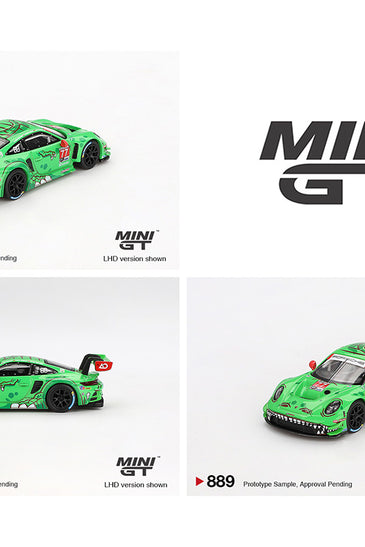 Mini GT 1:64 Porsche 911 GT3 R #77 AO Racing 2024 IMSA Daytona 24 Hrs GTD Pro 2nd Place