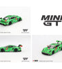 Mini GT 1:64 Porsche 911 GT3 R #77 AO Racing 2024 IMSA Daytona 24 Hrs GTD Pro 2nd Place