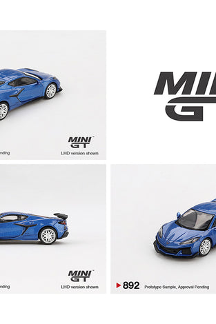 Mini GT 1:64 Chevrolet Corvette Z06 2023 – Elkhart Lake Blue Metallic