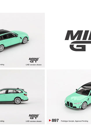 Mini GT 1:64 BMW M3 M Performance Touring – Mint Green