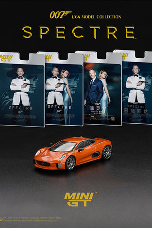 Mini GT 1:64 Jaguar C-X75 James Bond 007 Spectre – Traditional Chinese Packaging – Limited Edition