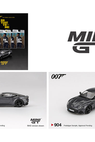 Mini GT 1:64 Aston Martin DBS James Bond 007 “No Time To Die” – Japanese Packaging – Limited Edition