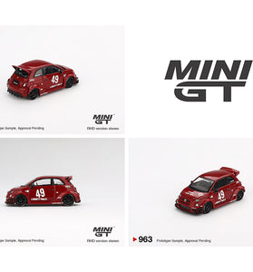 Mini GT 1:64 LB-WORKS x Abas Works ABARTH 595 – Red