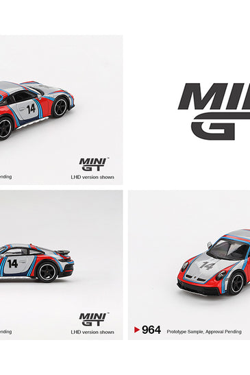 Mini GT 1:64 Porsche 911 Dakar “Rally 1974” – Ice Grey Metallic