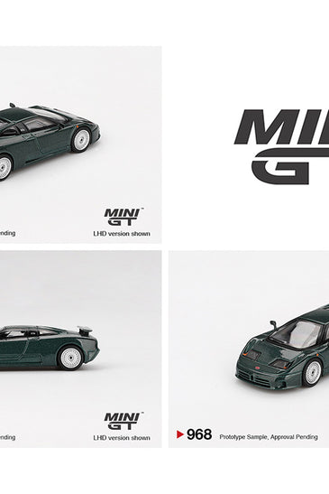 Mini GT 1:64 Bugatti EB110 GT – Verde Scuro