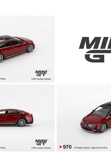 Mini GT 1:64 Mercedes-Benz EQS 580 4MATIC – Red Metallic