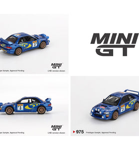 Mini GT 1:64 Subaru Impreza WRC98 1998 Rally Monte-Carlo 3rd Place #3