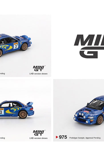 Mini GT 1:64 Subaru Impreza WRC98 1998 Rally Monte-Carlo 3rd Place #3