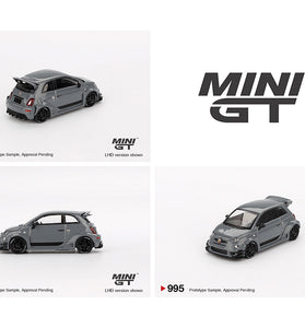 Mini GT 1:64 Abarth 595 LB-WORKS x Abas Works – Grey