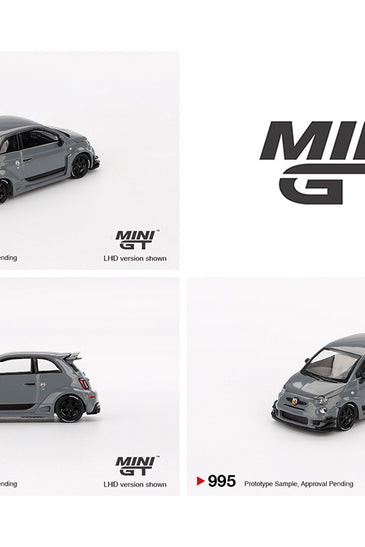 Mini GT 1:64 Abarth 595 LB-WORKS x Abas Works – Grey