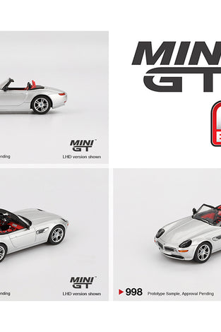 Mini GT 1:64 BMW Z8 – Silver- Mijo Exclusives