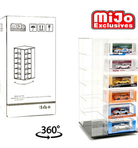 Showcase 1:64 Large 24-Car Display Desk Top Spinner (8″x 8″x16.5″)