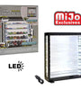 Showcase 1:64 Wall Mount 5 Tiers USB Powered LED Black with Mirror Back – MiJo Exclusives