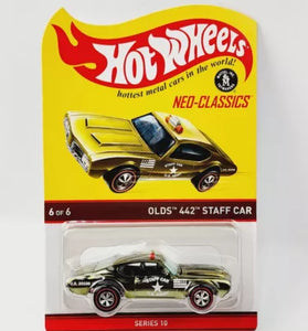 HOT WHEELS RLC NEO CLASSICS OLIVE OLDS 442 STAFF CAR