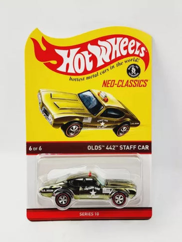 HOT WHEELS RLC NEO CLASSICS OLIVE OLDS 442 STAFF CAR