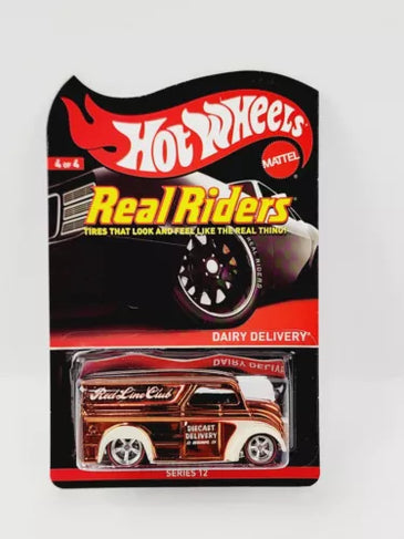 HOT WHEELS RLC REAL RIDERS ORANGE DAIRY DELIVERY
