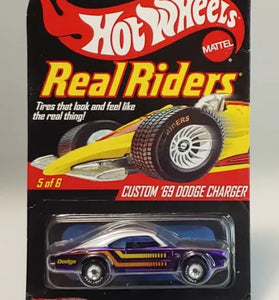 HOT WHEELS RLC REAL RIDERS PURPLE CUSTOM '69 DODGE CHARGER