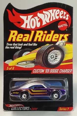 HOT WHEELS RLC REAL RIDERS PURPLE CUSTOM '69 DODGE CHARGER