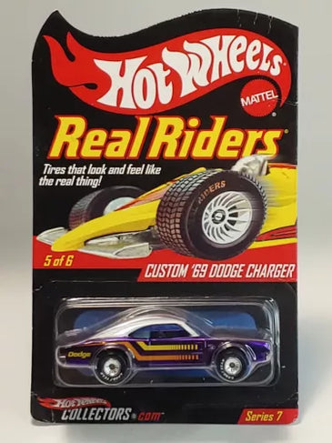 HOT WHEELS RLC REAL RIDERS PURPLE CUSTOM '69 DODGE CHARGER
