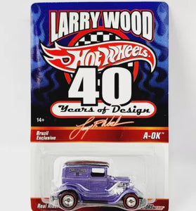 HOT WHEELS LARRY WOOD 40 YEARS OF DESIGN PURPLE A-OK #5949
