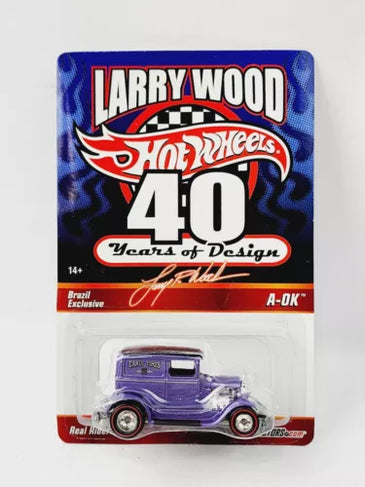 HOT WHEELS LARRY WOOD 40 YEARS OF DESIGN PURPLE A-OK #5949