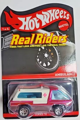 HOT WHEELS RLC REAL RIDERS PINK AMBULANCE