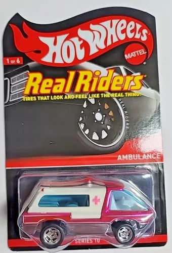 HOT WHEELS RLC REAL RIDERS PINK AMBULANCE