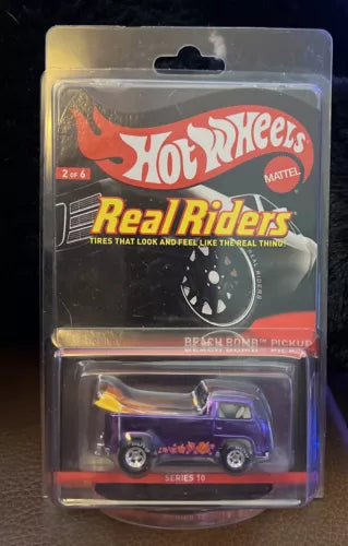 HOT WHEELS RLC REAL RIDERS PURPLE BEACH BOMB PICKUP