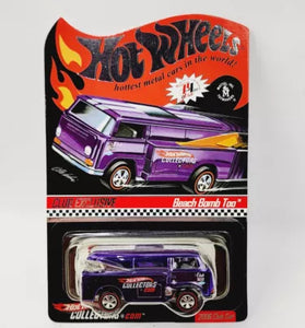 HOT WHEELS RLC PURPLE BEACH BOMB TOO W/BUTTON
