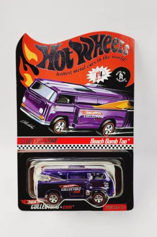 HOT WHEELS RLC PURPLE BEACH BOMB TOO W/BUTTON