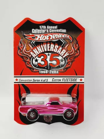 HOT WHEELS 17TH CONVENTION PINK CUSTOM FLEETSIDE #4304