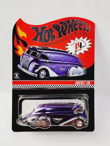 HOT WHEELS RLC PURPLE ROCKET OIL BUS #1843