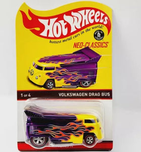 HOT WHEELS RLC NEO CLASSICS PURPLE VOLKSWAGEN DRAG BUS