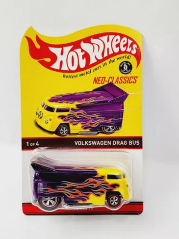 HOT WHEELS RLC NEO CLASSICS PURPLE VOLKSWAGEN DRAG BUS