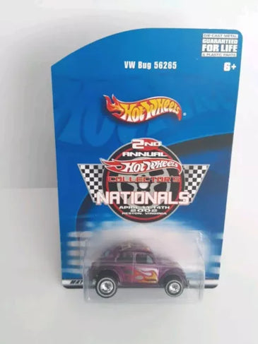 HOT WHEELS 2ND NATIONALS PURPLE VOLKSWAGEN BUG w/RR'S 1/4000