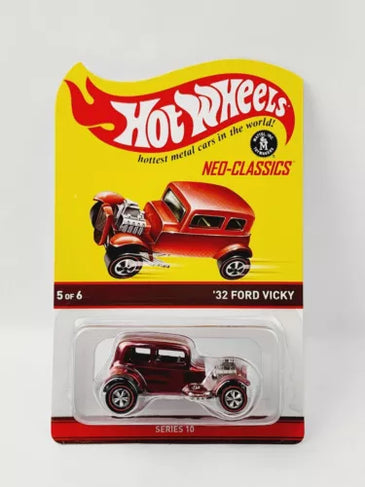 HOT WHEELS RLC NEO CLASSICS RED '32 FORD VICKY